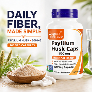 Capsules personnalisées d'extrait de Psyllium Shecome pour la santé intestinale des adultes – Complément alimentaire de Psyllium Husk - Product Image 4