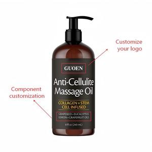 Aceite de Masaje Corporal Anticelulítico en Botella Grande de 240 ml - para Terapia de Masajes - Contiene Aceites Esenciales de Limón y Eucalipto, Unisex - Product Image 6