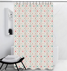 Ensemble <span class=keywords><strong>de</strong></span> rideaux <span class=keywords><strong>de</strong></span> douche en tissu <span class=keywords><strong>de</strong></span> <span class=keywords><strong>toile</strong></span> <span class=keywords><strong>de</strong></span> luxe Offre Spéciale motif floral imprimé avec 12 crochets en métal perlé pour le <span class=keywords><strong>bain</strong></span> pour votre salle <span class=keywords><strong>de</strong></span> <span class=keywords><strong>bain</strong></span> - Product Image 4