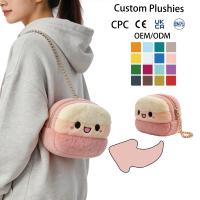 Sac bandoulière en peluche personnalisé OEM ODM certifié CPC CE UKCA EN71, motif extraterrestre de dessin animé, plusieurs couleurs, cadeau pour enfants, peluches, sac Ita
