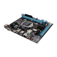 Placa base H81 al por mayor de fábrica con procesador, placas madre de PC de 64GB M.2 Dual DDR3 de 2 pulgadas