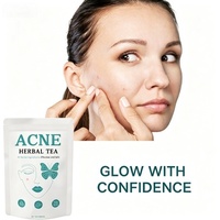 Thé Herbal Anti-Acné en Gros pour Femmes - Peau Nette et Éclatante, Détox Naturelle, Poria, Feuille de Lotus, Haricots Rouges, 20 Sachets (5g), Étiquette Personnalisée OEM