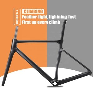 T1100 700C Rennrad-Rahmensätze OEM Aero Design Cyclocross-Fahrradrahmen Custom Lackierung Carbonfaser Kletter-Fahrradrahmen - Product Image 3