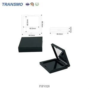 Estuche para Polvo de Rubor, Envases para Rubor, Logotipo Personalizado, Estuche Cuadrado de Plástico para Polvo, Paleta de Sombras de Ojos, Color Nude - Product Image 2