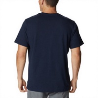 T-shirts en coton pour hommes, style urbain décontracté, coupe ample et structurée, teinture vêtement, avec logo de marque, directement de l'usine