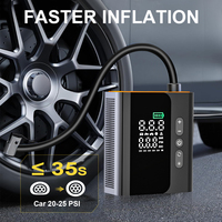Compresseur d'air portable 2025 pour gonflage de pneus, pompe à air automatique 12V avec manomètre, machine de climatisation automobile, pompe à vide