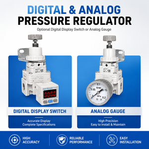 Regolatore di Pressione di Precisione SMC Serie IR, Regolatore Pneumatico con Display Digitale e Regolatore di Vuoto Serie IRV - Product Image 2