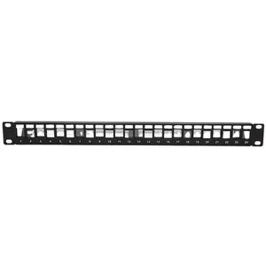 Cablaggio di rete 24 porte Patch pannello vuoto Cat5e/Cat6 Lan cavo Rack montaggio