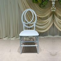 Chaises de mariage empilables en résine plastique blanche, style Phoenix Chiavari, pour événements hôteliers et restaurants – Vente en gros à prix réduit