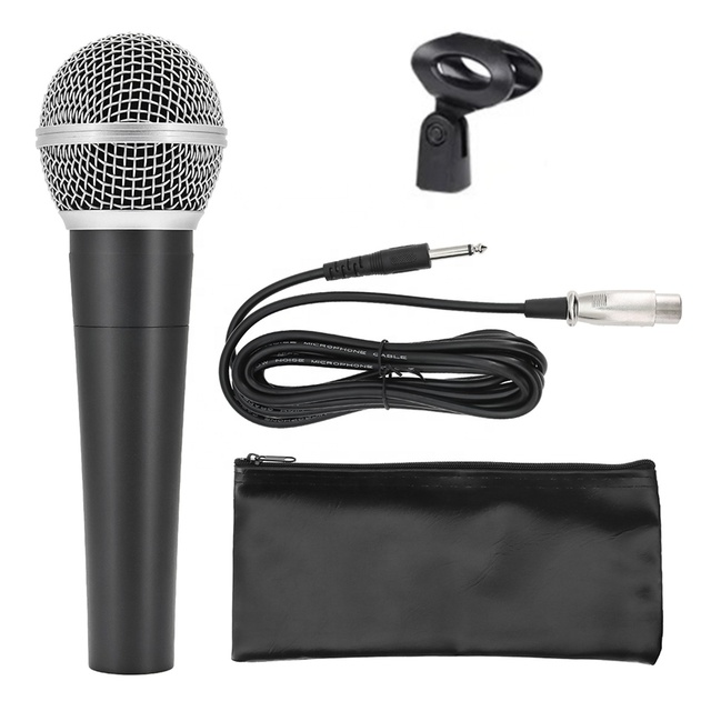 S58 Recording Wired Microphone Sm-58 Professional Church Stage Perform Vocal Cardioid Dynamic Karaoke MIC with Long Wire