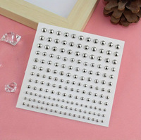 Vente chaude transfrontalière : Patchs en acrylique semi-ronds couleur métallique, à coller, effet diamant, pour lèvres, nez, sourcils et ongles, formes géométriques DIY