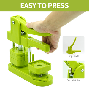 Auplex ABS-Kunststoff DIY Button-Maker-Set 55mm Quadratische Anstecknadeln Manuelle Bedienung Personalisiertes Bastelgerät 1 Jahr Garantie - Product Image 2