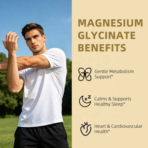 Cápsulas de Suplemento de Complejo de <span class=keywords><strong>Magnesio</strong></span> de Marca Privada |   Glicinato Malato Óxido 3 en 1 240 mg, para la Salud Nerviosa y Muscular - Product Image 3