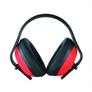 Auriculares Utilia con Cancelación de Ruido, Sobre la Oreja, Rojo y Negro, Protección Auditiva Profesional - Product Image 2