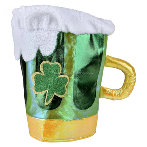 Sombrero Metálico Extra Grande con Diseño de Jarra de Cerveza para el Día de San Patricio, Accesorio para Eventos Temáticos y Desfiles, para Hombres y Mujeres Adultos - Product Image 4