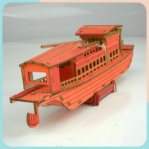 Jouets en gros bricolage à la main <span class=keywords><strong>bois</strong></span> artisanat à la main assemblage épissage modèles en gros en <span class=keywords><strong>bois</strong></span> 3D modèle d'assemblage stéréoscopique - Product Image 3