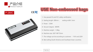Mini Scelleuse <span class=keywords><strong>Sous</strong></span> <span class=keywords><strong>Vide</strong></span> Électrique Portable en Acier Inoxydable 2026 pour Sacs Plats, <span class=keywords><strong>Conservation</strong></span> Alimentaire Automatique, Modèle Sur Pied/De Table pour Usage Domestique - Product Image 2