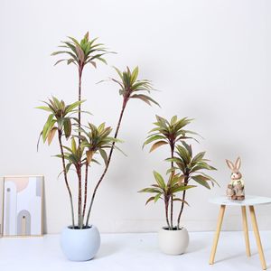 Plante artificielle Cordyline Fruticosa pour aménagement paysager, ornement de jardin, décoration intérieure en plastique, plantes artificielles, fausses plantes - Product Image 2