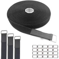 Sangles auto-agrippantes Xingo avec boucles, sangles de serrage réglables pour câbles, sangle de fixation réutilisable en nylon, cordon de sécurité 5m 20mm