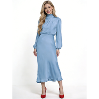 Nouvelle Arrivée Été – Robe Quotidienne Ample en Satin Vintage à Manches Longues pour Femme, Respirante et Élégante, Style Tempérament