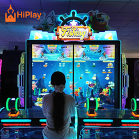 Machine d'arcade simulateur de pêche de luxe pour 4 joueurs, grand écran, à monnayeur, jeu de pêche en haute mer pour parc d'attractions