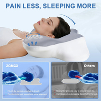 Bantal Penyangga Leher Bentuk Kupu-kupu, Bantal Tidur Ergonomis Busa Memori Kepadatan Tinggi