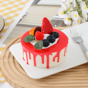 Realistic PU Cake Model-Eco-Friendly Handmade Stress <b>Ball</b> Toy with Fast Rebound Lightweight Odorless for Birthday Wedding Decor - Product Image 3