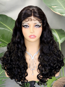 FH 300% 5x5 Glueless <b>Human</b> Hair <b>Wig</b> with Curly Baby Hair Lace Front Natural Wave Raw <b>Human</b> Hair - Product Image 2