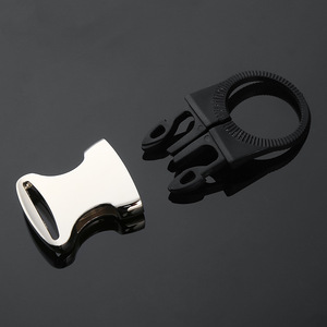 <b>Clip</b> Buckle 25mm Silver Black Metal Durable Bag Accessories for Bags - Product Image 3