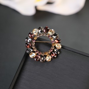 Broches unisexes en alliage de zinc plaqué or LEPAI avec cristaux pour mariage, fiançailles, cadeau - Vente en gros - Product Image 4