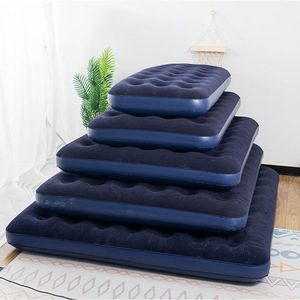 Colchón Inflable Acolchado, Cama Inflable de Felpa Gruesa, Individual/Doble, Portátil, para Uso en Interiores y Exteriores, Cama para Descansar - Product Image 1