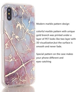 IMD mármol móvil del TPU de la cubierta trasera de la caja del teléfono celular para iphone X Xs X - Product Image 5