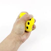 Vente en gros de dés en mousse PU personnalisés de haute qualité, imprimés, en forme de cube, balles anti-stress souples, jouets anti-stress pour événements promotionnels