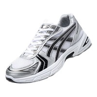 Baskets décontractées respirantes en maille pour couples, à lacets, confortables et légères, chaussures de course tendance pour hommes avec blocs de couleur, idéales pour l'été