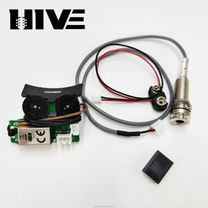 HIVE VT1 Black Acoustic Guitar Preamp Pickup Steel Piezo EQ Digital Equalizer System - Product Image 4