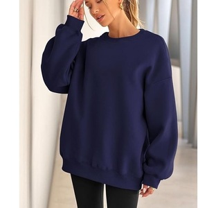 Meilleure qualité coton femmes sweats impression personnalisée broderie Logo uni noir sweat fabrication directe en usine de BD - Product Image 5