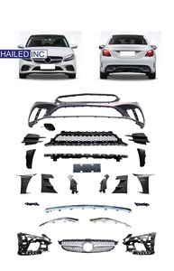 HAILED Auto Accessoires Pare-chocs Avant Garniture Moulage Chrome Pour <span class=keywords><strong>Mercedes</strong></span> Benz Classe C Amg W205 2058858802 2019 2020 2021 - Product Image 6