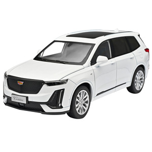 Modèle de voiture en métal Cadillac XT6 authentique à l'échelle 1:24, jouet décoratif Black <span class=keywords><strong>Manba</strong></span> H2693, contrôle par force, vente en gros, livraison directe - Product Image 1
