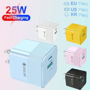 Best Selling 25W Single Type C Port Fast Charger 20V Output Voltage for iPhone Travel Adapter with PD Function for EU US <b>Sockets</b> - Product Image 2
