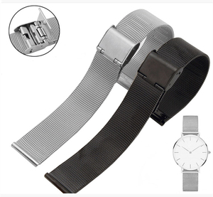 <span class=keywords><strong>Bracelet</strong></span> de <span class=keywords><strong>montre</strong></span> universel Milanese 0.4 Line 18mm 20mm 22mm Argent Or Acier inoxydable <span class=keywords><strong>Bracelet</strong></span> de remplacement pour <span class=keywords><strong>montre</strong></span> intelligente - Product Image 3