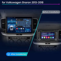 Stok EU Junsun X7 MAX 2K layar nirkabel CarPlay Radio mobil otomatis untuk Volkswagen Sharan 2012 2013 2014-2018 Multimedia autoradio
