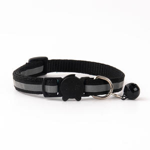 Hebilla de seguridad ajustable reflectante para mascotas, <span class=keywords><strong>Collar</strong></span> para gatos, campana, suministros para mascotas - Product Image 3
