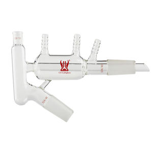 Adaptador <span class=keywords><strong>de</strong></span> Cabezal <span class=keywords><strong>de</strong></span> Destilación Microescala <span class=keywords><strong>de</strong></span> Vidrio Borosilicato <span class=keywords><strong>de</strong></span> Alta Precisión, Transparente y Personalizable, con Recubrimiento <span class=keywords><strong>de</strong></span> Vidrio - Product Image 1