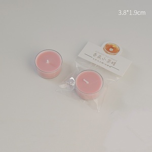 Colorido redondo pequeño té cera regalos perfumados naturales hechos a mano velas perfumadas del Día de San Valentín para salón de belleza de uñas - Product Image 4