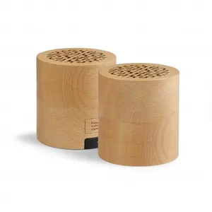 Juego de 2 Altavoces Bluetooth de Madera, Gadgets Sostenibles - Product Image 1