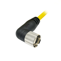 Câble coudé femelle M23 moulé avec 19 broches, isolation PVC, étanche IP67, conducteur en cuivre 250V, pour usage industriel