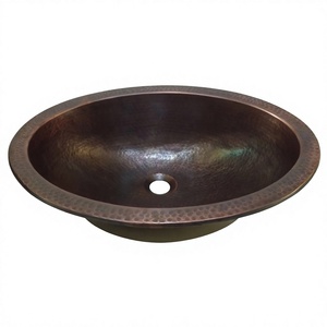 Herramienta de Limpieza para Fregadero Ovalado de Cobre, Acabado Antiguo Oscuro, Limpiador de Fregadero de Cobre Hecho a Mano, Accesorio de Limpieza para Cocina - Product Image 1