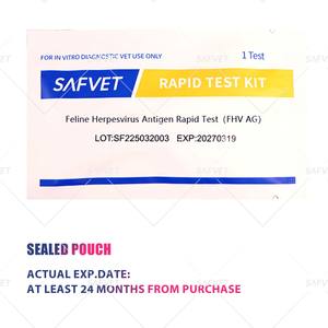 수의사 고양이 Fhv Ag 헤르페스 심플 렉스 바이러스 혈액 포진 유형-1 항원 신속 테스트 키트 고양이 카세트 - Product Image 5