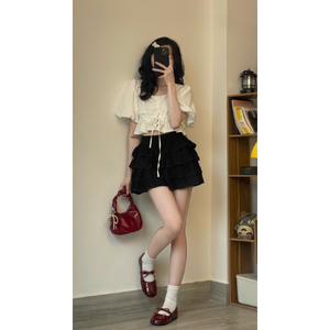 Highest Quality Breathable Casual Women's High <b>Waisted</b> Mini <b>Skirt</b> Many Colours Korean Customized Label Vietnam Supplier Factory - Product Image 4