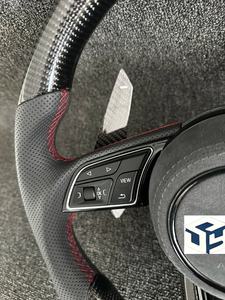 <span class=keywords><strong>Volant</strong></span> en fibre de carbone personnalisé avec palettes de changement de vitesse pour Audi A5 S5 Q5 A3 S3 A4 S4 A7 S7 <span class=keywords><strong>Sline</strong></span> Disponible pour tous les modèles de voitures - Product Image 2
